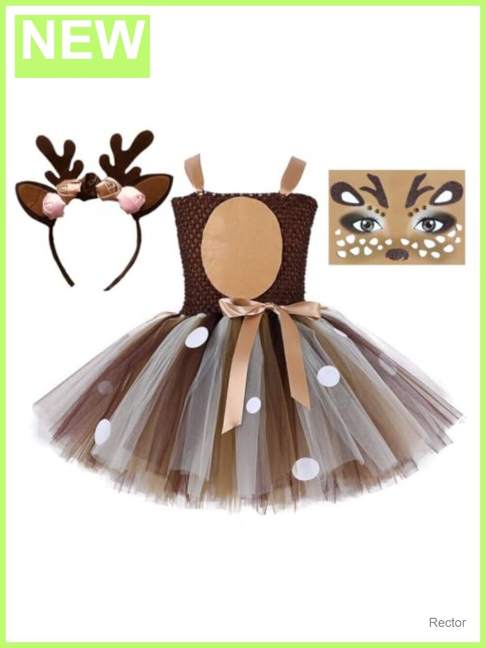 Kids Halloween Animal Costume Tutu Dress with Headband